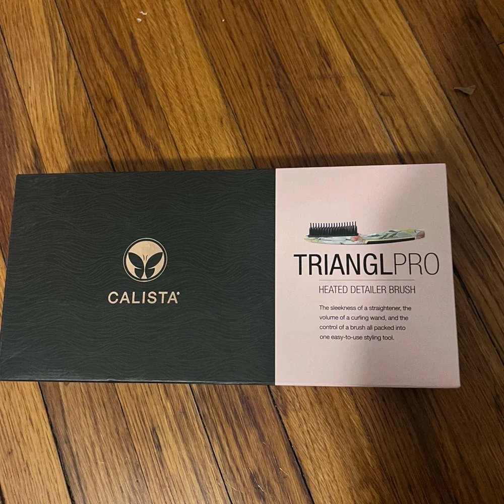 CALISTA Triangl Pro Heated Detailer Brush Daffodil Floral in Color - Picture 2 of 6